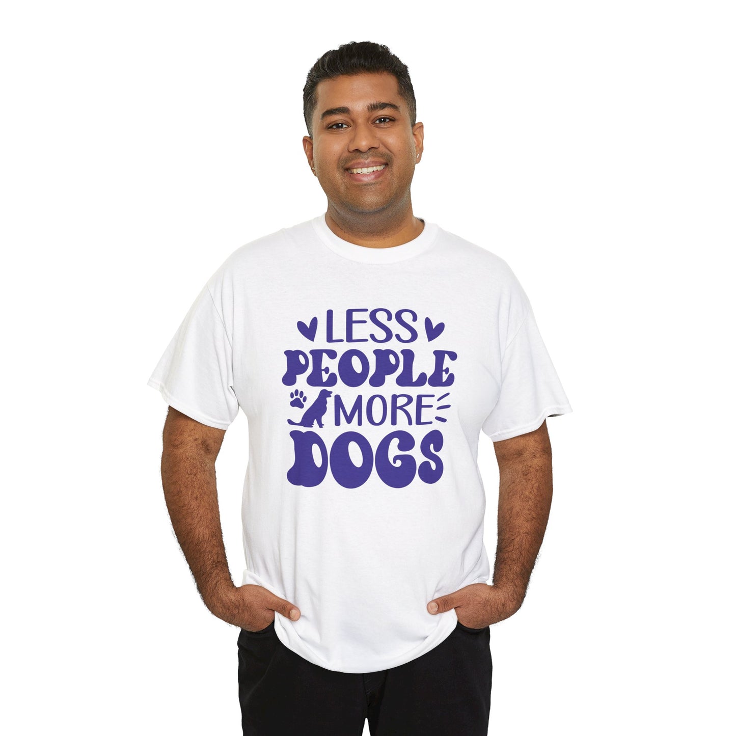 Les People more Dogs Cute Doglover Shirt Cozy Comfort Colors Unisex Heavy Cotton T-Shirt