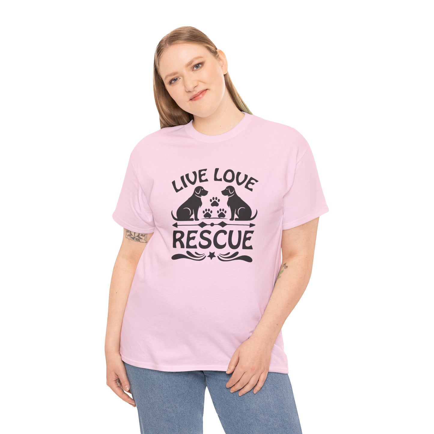 Live Love Rescue Unisex Heavy Cotton Tee