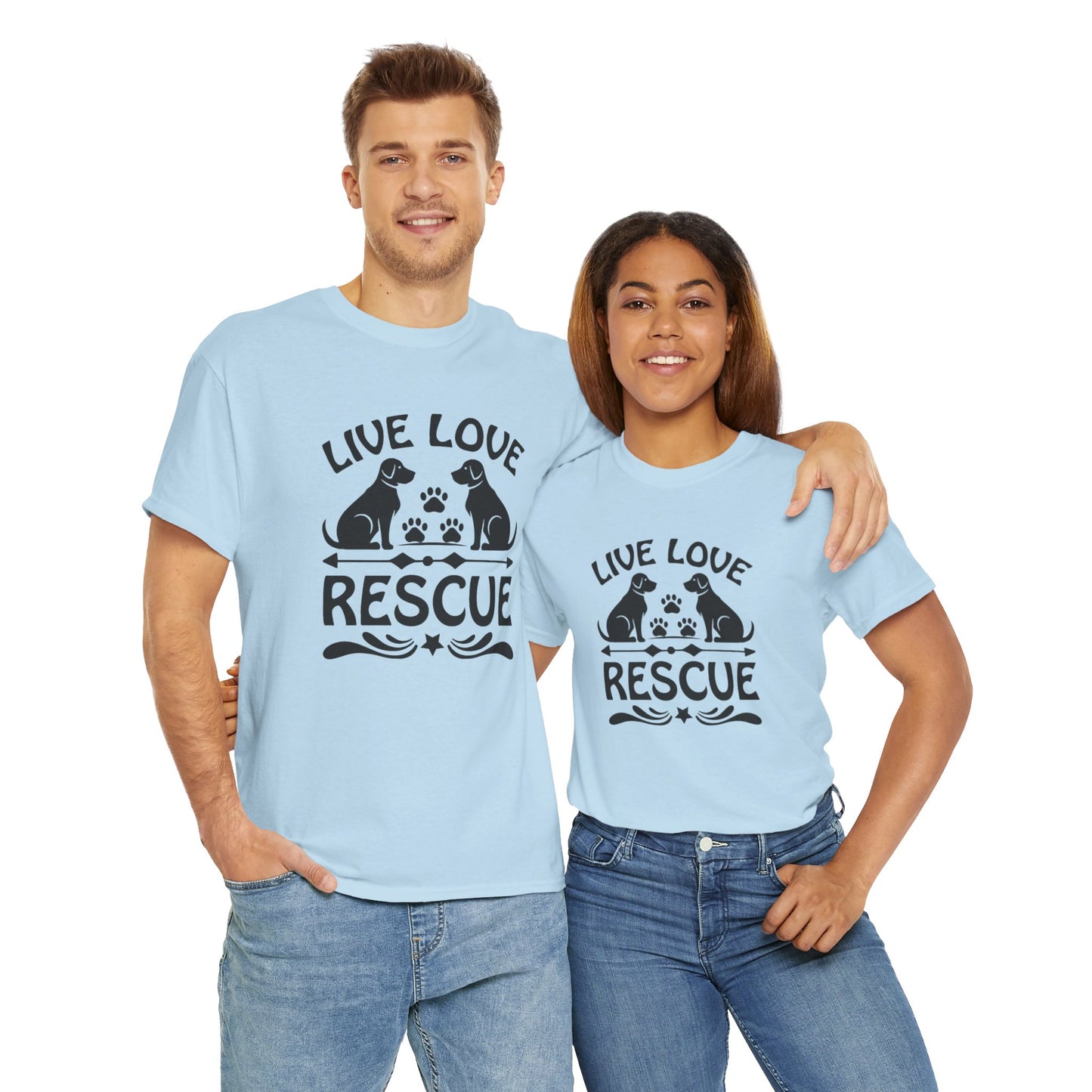 Live Love Rescue Unisex Heavy Cotton Tee