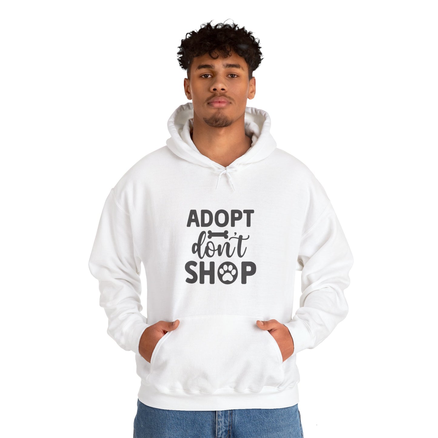 Adopt don't shop. Unisex Heavy Blend™ Hooded Sweatshirt