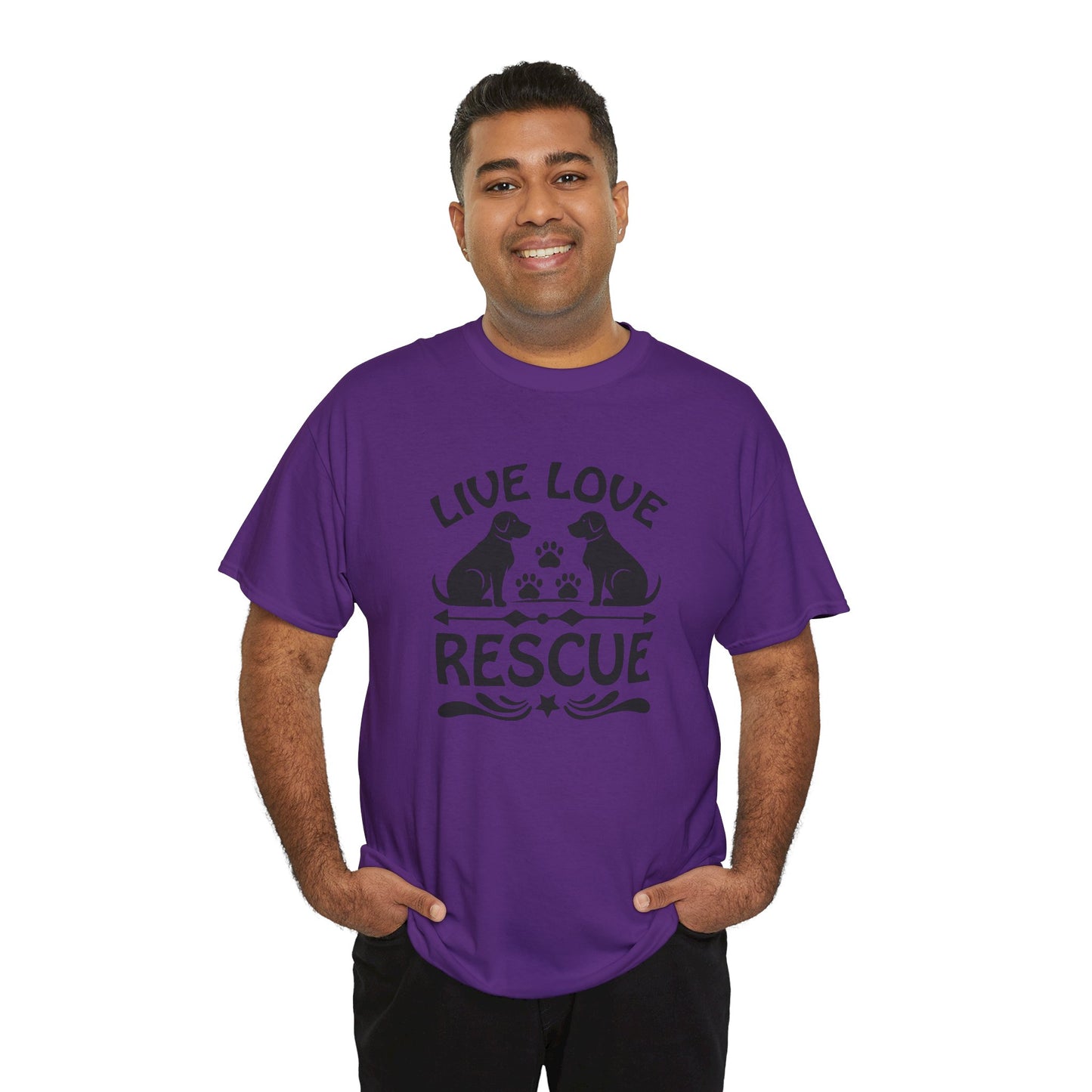 Live Love Rescue Unisex Heavy Cotton Tee