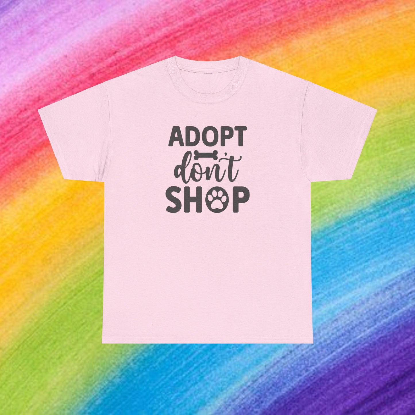 Adopt don't shop Unisex Heavy Cotton Tee