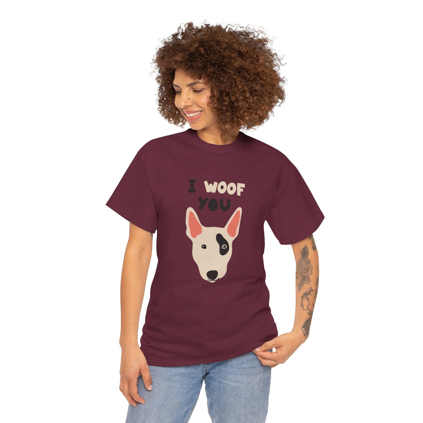 I woof you  Unisex Heavy Cotton Tee