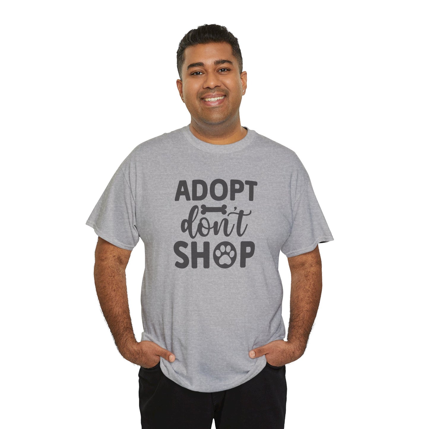 Adopt don't shop Unisex Heavy Cotton Tee