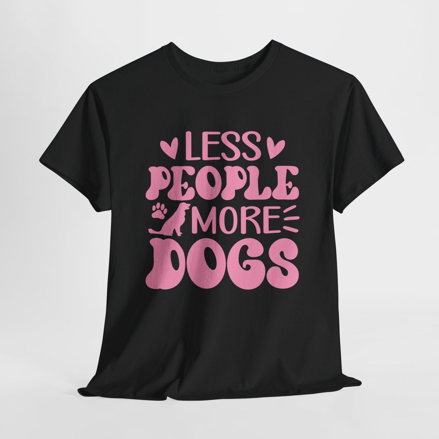 Les People more Dogs Cute Doglover Shirt Cozy Comfort Colors Unisex Heavy Cotton T-Shirt