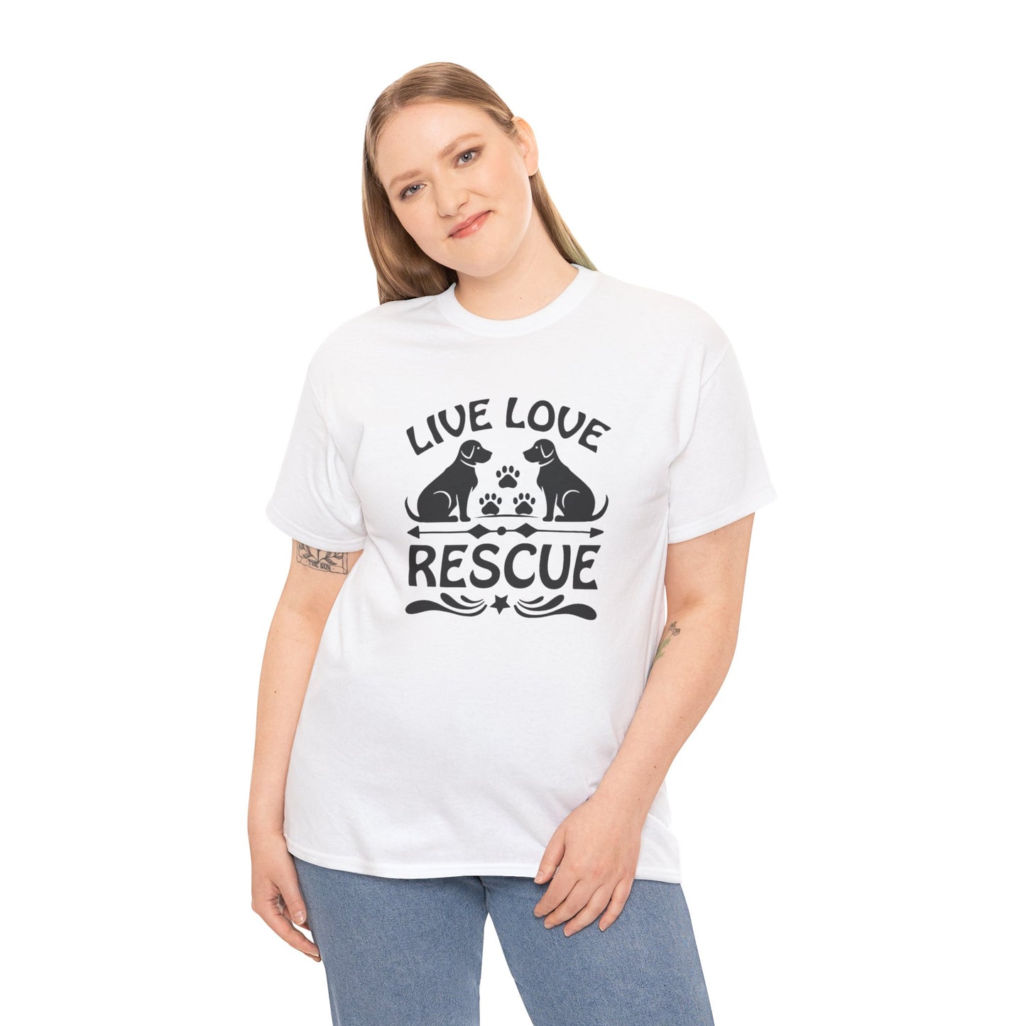 Live Love Rescue Unisex Heavy Cotton Tee