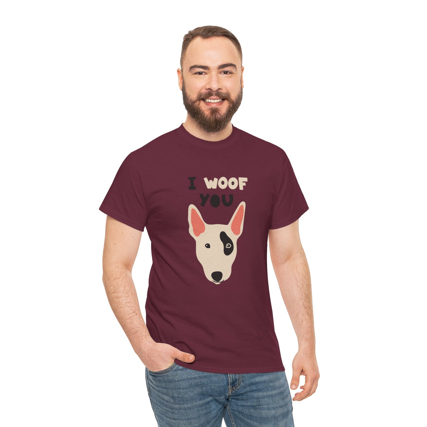 I woof you  Unisex Heavy Cotton Tee