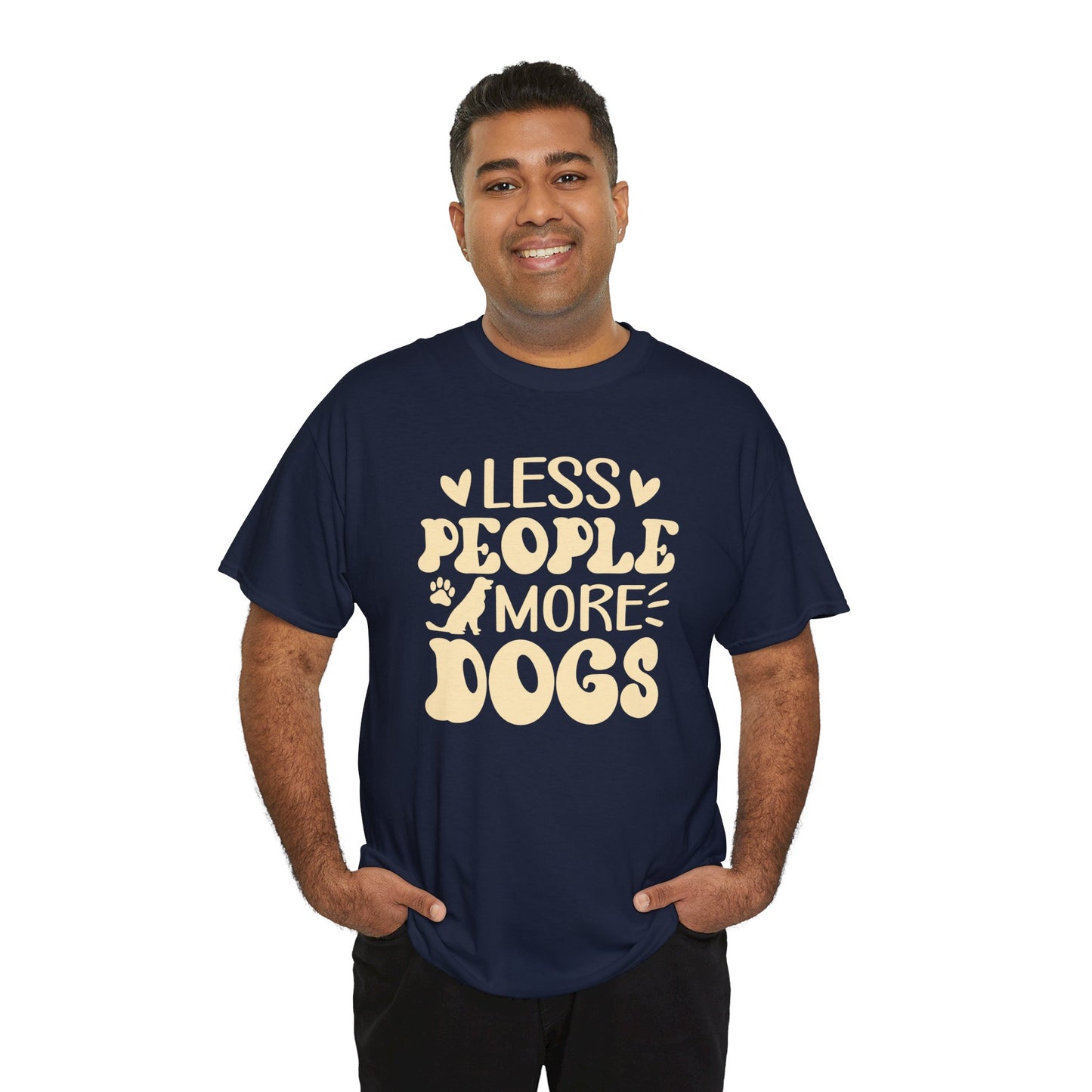 Les People more Dogs Cute Doglover Shirt Cozy Comfort Colors Unisex Heavy Cotton T-Shirt