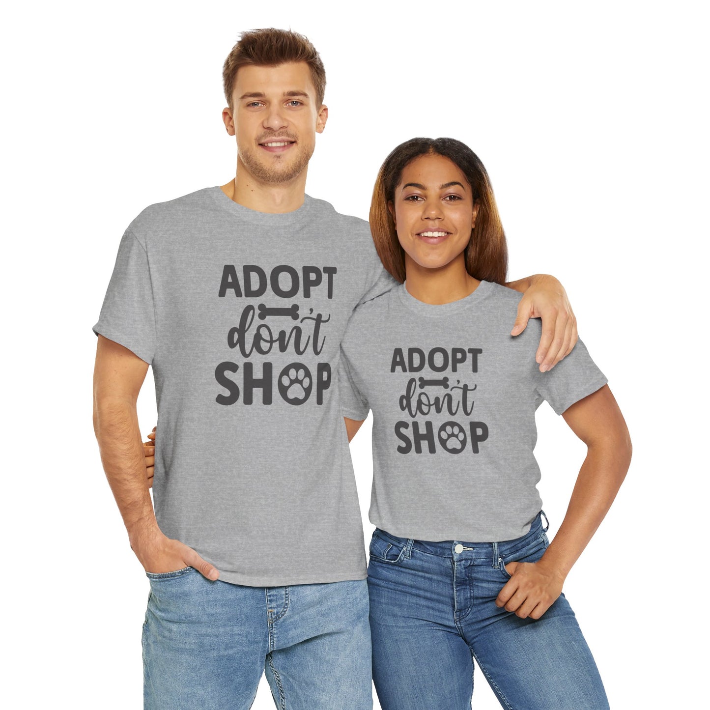 Adopt don't shop Unisex Heavy Cotton Tee