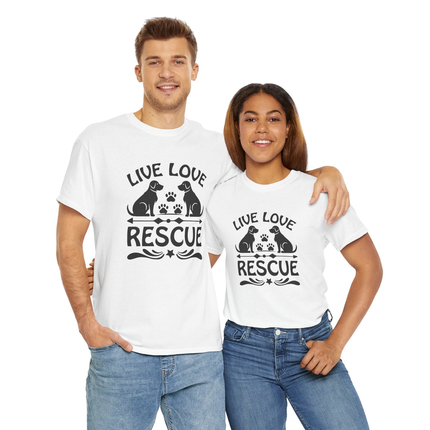 Live Love Rescue Unisex Heavy Cotton Tee