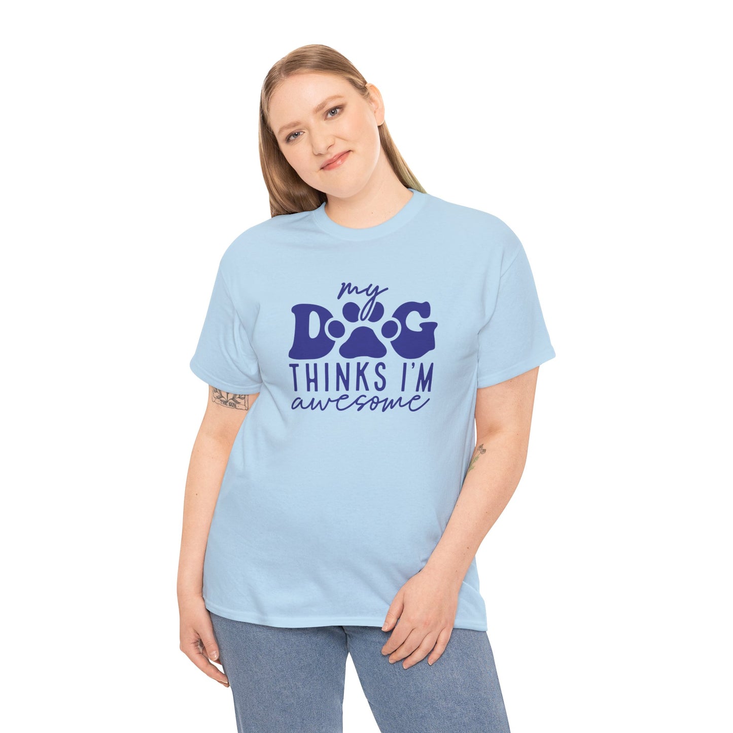 Awesome Dog Cute Doglover Shirt Cozy Comfort Colors Unisex Heavy Cotton T-Shirt