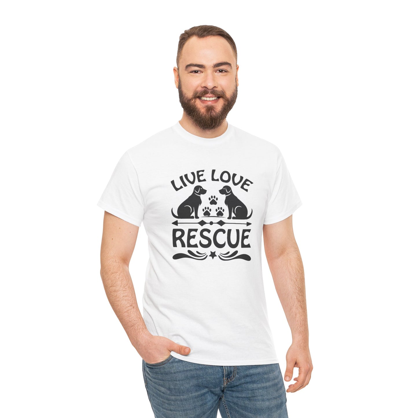 Live Love Rescue Unisex Heavy Cotton Tee