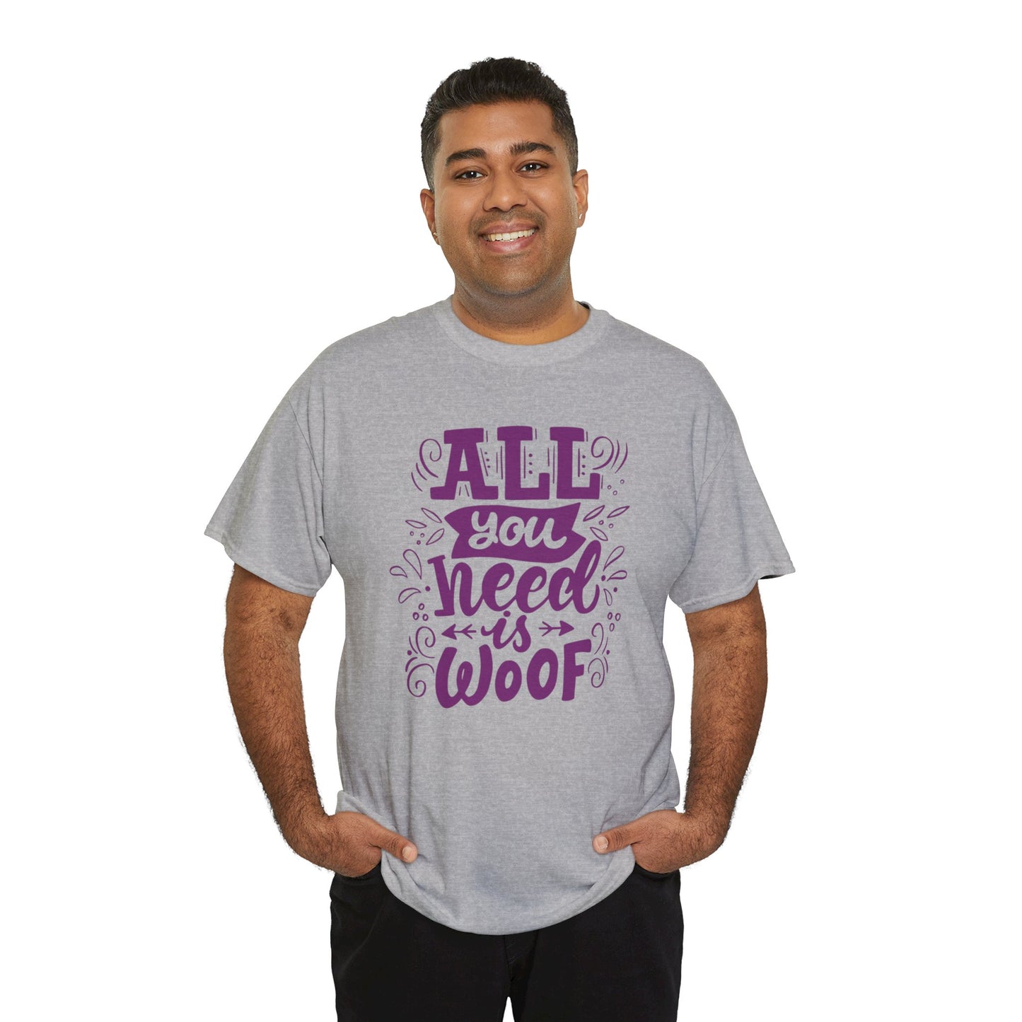 All you need is Woof Cute Doglover Shirt Cozy Comfort Colors Unisex Heavy Cotton T-Shirt