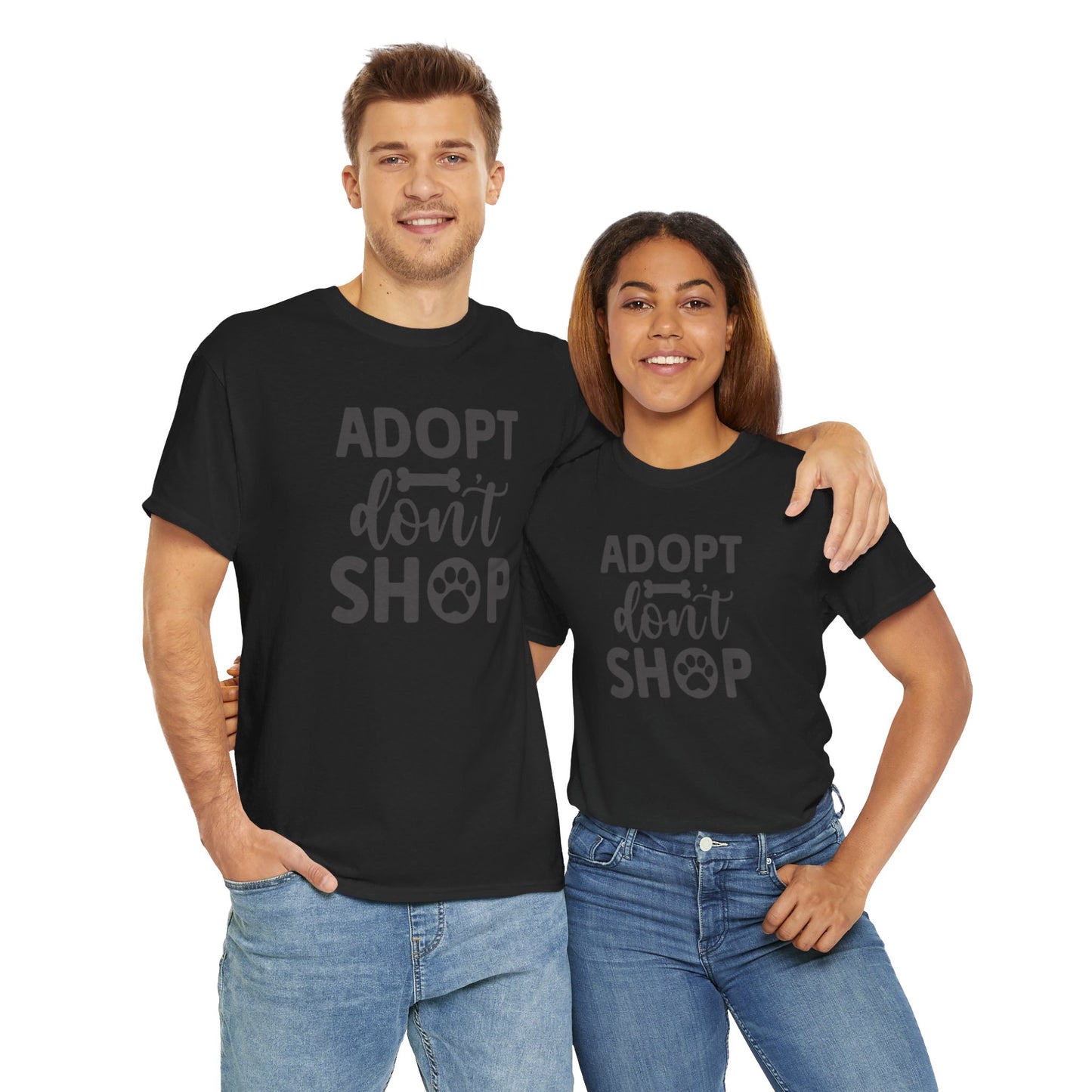 Adopt don't shop Unisex Heavy Cotton Tee