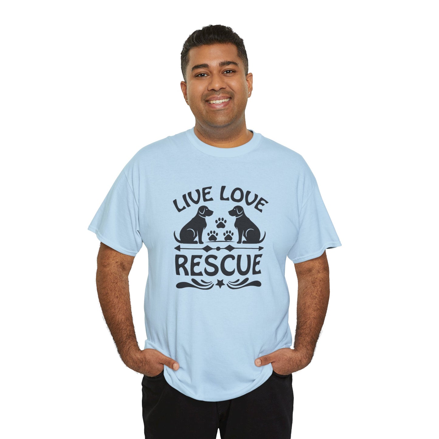 Live Love Rescue Unisex Heavy Cotton Tee