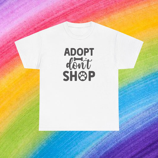 Adopt don't shop Unisex Heavy Cotton Tee