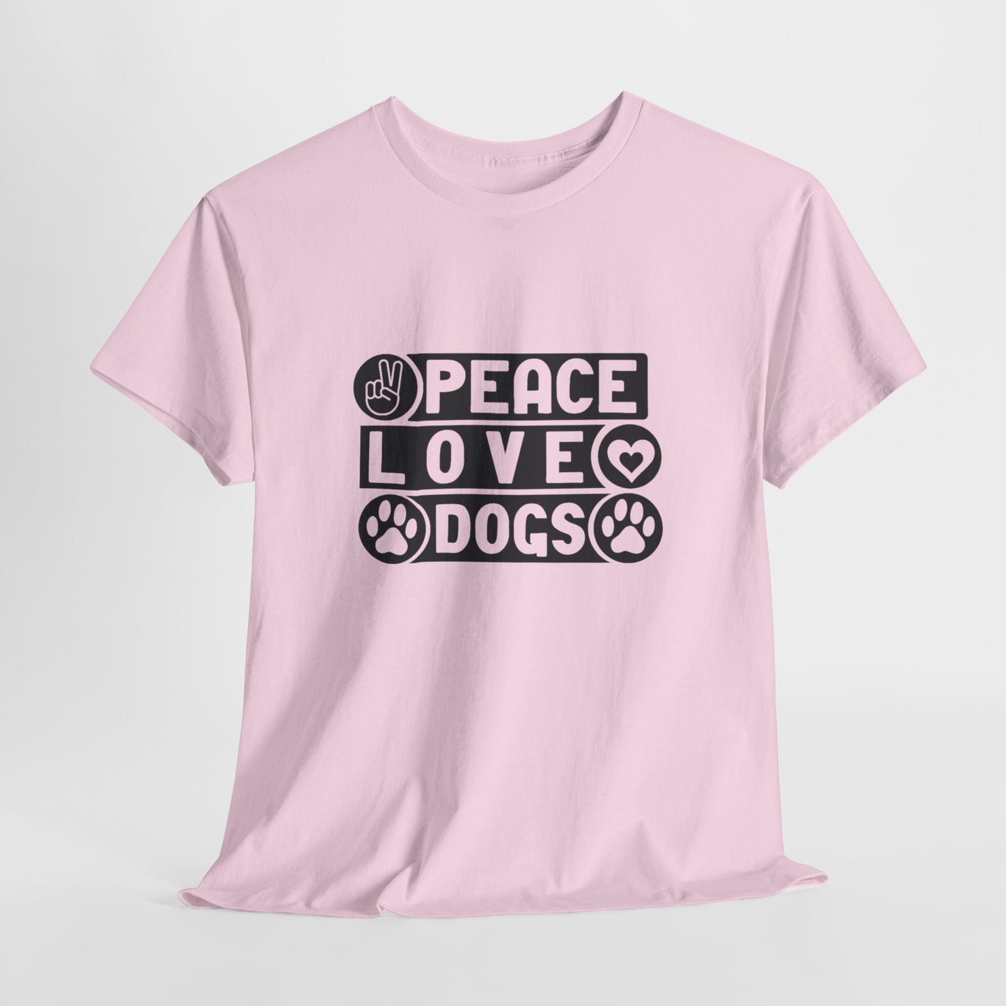 Peace Love Dogs  Unisex Heavy Cotton Tee