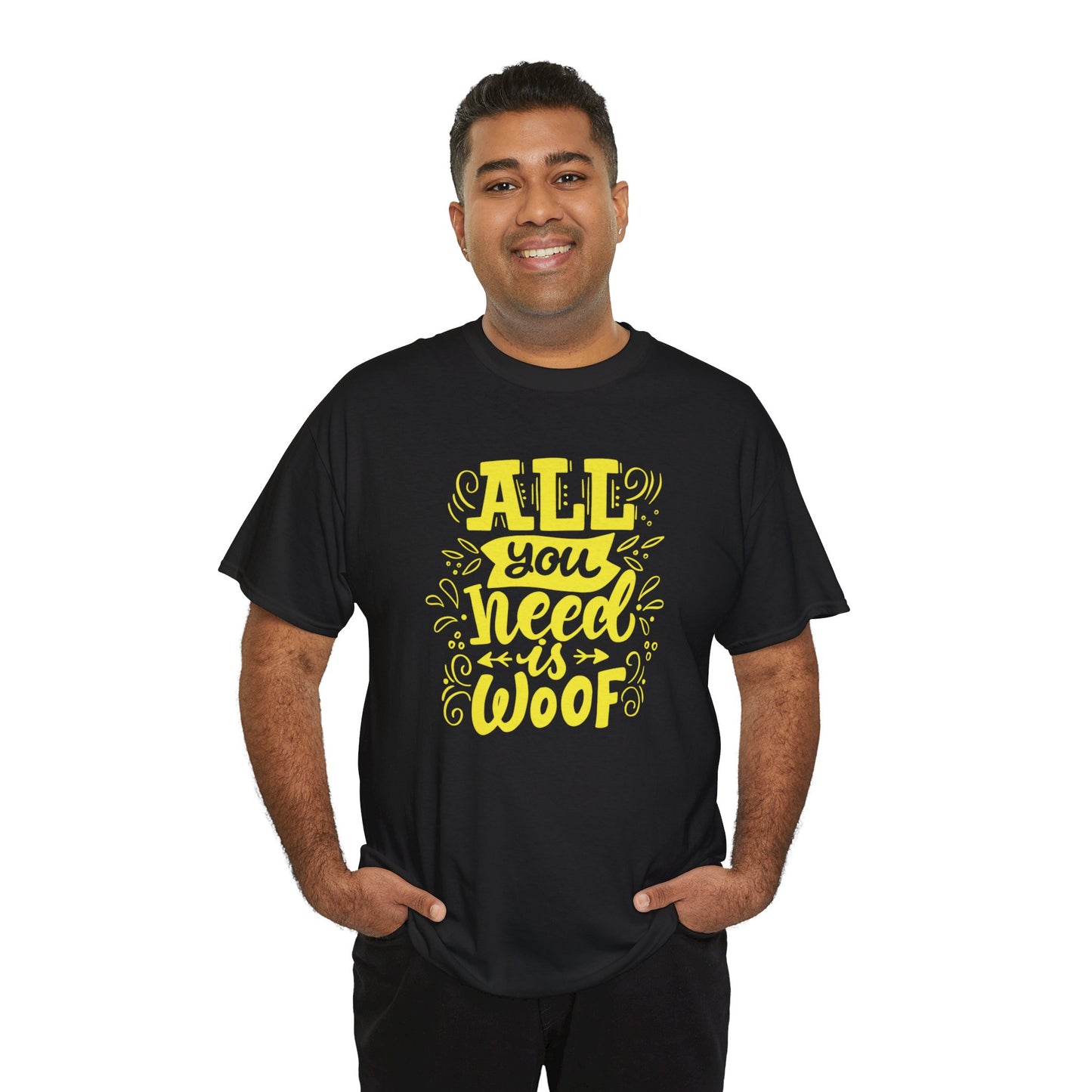 All you need is Woof Cute Doglover Shirt Cozy Comfort Colors Unisex Heavy Cotton T-Shirt