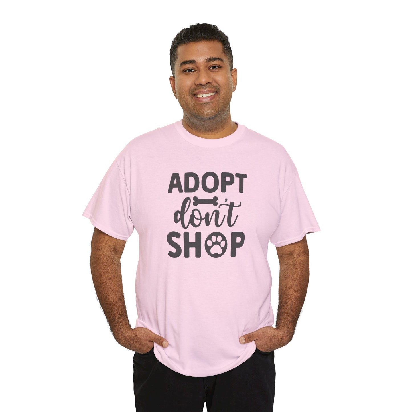 Adopt don't shop Unisex Heavy Cotton Tee